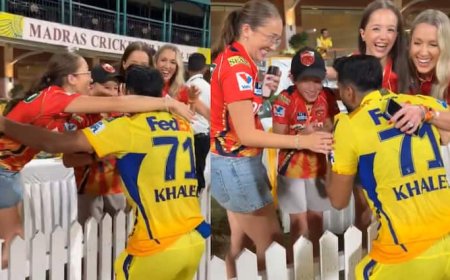 IPL 2025: खलील अहमद से मिलकर खुशी से झूम उठा रिकी पोंटिंग का परिवार, खास है इनके बीच रिश्ता; देखें वीडियो