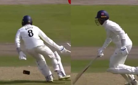 रन लेते समय जेब से गिर गया मोबाइल, फिर जो हुआ वो देख कमेंटेटर्स भी रह गए सन्न; अजब-गज़ब वीडियो वायरल