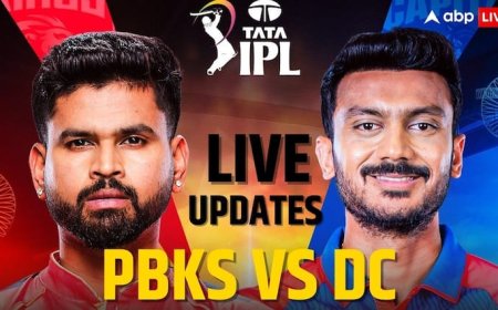 PBKS vs DC Live Score: धर्मशाला स्टेडियम में झमाझम बारिश, पंजाब किंग्स और दिल्ली कैपिटल्स के मैच में टॉस में देरी
