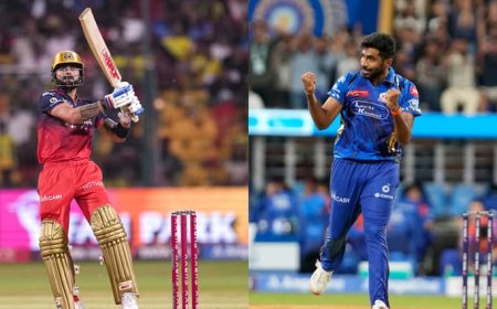 IPL 2025: 510 रन और 20 विकेट, IPL 2025 सस्पेंड होने तक किसके पास है ऑरेंज-पर्पल कैप; देखें विराट-बुमराह का हाल