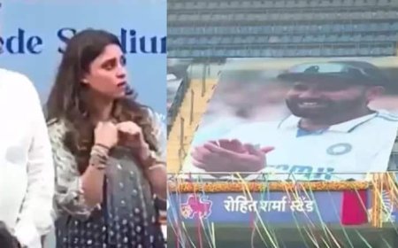 'Rohit Sharma Stand' उद्घाटन समारोह में मिला पति को सम्मान, तो रो पड़ीं वाइफ रितिका; वीडियो देख टूट जाएगा दिल