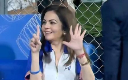 MI जीतेगी 6th आईपीएल ट्रॉफी..., प्लेऑफ में पहुंचते ही नीता अंबानी का ख़ास सेलिब्रेशन हुआ वायरल, सभी टीमों को दी 'वार्निंग'
