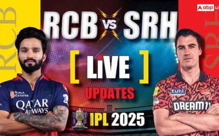 RCB vs SRH Live Score: बेंगलुरु ने जीता टॉस, हैदराबाद की पहले बल्लेबाजी, RCB ने बदल दिया कप्तान