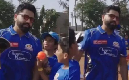 Watch: 'सर आपको कैसे आउट करने का...', बच्चे ने पूछा सवाल, तो रोहित शर्मा ने दिया मजेदार जवाब; वीडियो वायरल