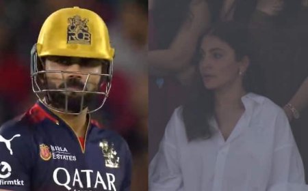 RCB vs PBKS Final: कभी नहीं देखा होगा अनुष्का शर्मा का ऐसा रिएक्शन, विराट कोहली के आउट होने पर जैसा किया; देखें