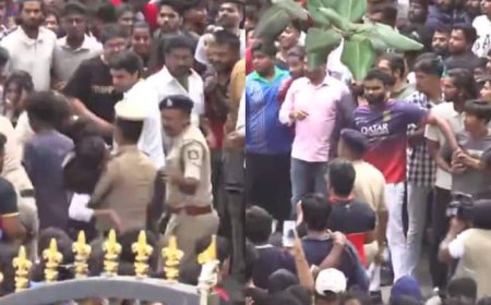 चिन्नास्वामी स्टेडियम के बाहर अचानक आई भीड़ और हादसे में बदल गई RCB की विक्ट्री परेड, अब तक 7 की मौत