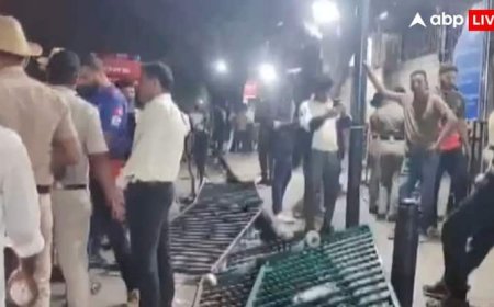 RCB Victory Parade Stampede: टूटी हुई रेलिंग, चुपचाप खड़े लोग... भगदड़ के बाद सामने आया चिन्नास्वामी स्टेडियम के बाहर का नया वीडियो