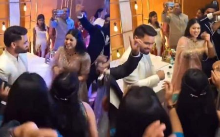 नगाड़ा-नगाड़ा बजा..., खूब नाचीं प्रिया सरोज, खड़े-खड़े देखते रहे रिंकू सिंह; वीडियो वायरल