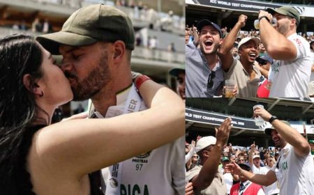 एडन मार्करम ने खुल्लम खुल्ला वाइफ को किया किस, फैंस के साथ बीयर पीकर मनाया जीत का जश्न; फोटो वायरल