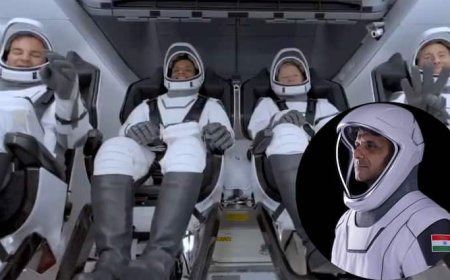 Axiom-4 Mission: 'मेरे कंधे पर मेरा तिरंगा, जय हिंद, जय भारत', स्पेस से शुभांशु शुक्ला का आया पहला मैसेज
