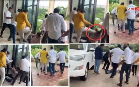 Watch: पहले थप्पड़ मारे, फिर घसीटकर मुंह पर मारी लात, BJP नेता के समर्थकों ने सरकारी अधिकारी को पीटा, Video वायरल