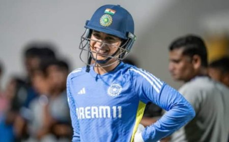 India W vs England W T20 : रोहित शर्मा और हरमनप्रीत कौर की लिस्ट में शामिल हुई स्मृति मंधाना, टी20 इंटरनेशनल में किया ये बड़ा कारनामा