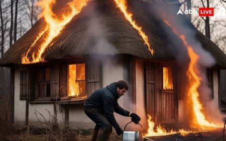 उधार दिए रुपये वापस मांगने पर आरोपी ने पेट्रोल डालकर फूंक दिया घर... CCTV VIDEO आया सामने