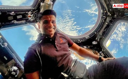 ISS से धरती को निहारते दिखे शुभांशु शुक्ला, स्पेस में दिखा खूबसूरत नजारा, फोटो देख हो जाएंगे दंग