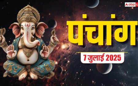 Hindi Panchang 7 जुलाई 2025: चातुर्मास का पहला सोमवार, जानें शुभ-अशुभ समय, उपाय, किन राशियों को होगा लाभ | Hindi Panchang