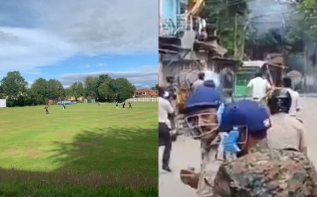 क्रिकेट मैच पर तगड़ा बवाल, पुलिस ने दागे आंसू गैस के गोले, जमकर हुई पत्थरबाजी; कई गिरफ्तार