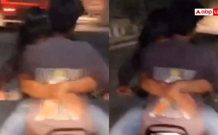 Watch: चलती बाइक पर लड़के की गोद में बैठी लड़की, फ्लाईओवर पर कपल का खतरनाक स्टंट, वीडियो वायरल