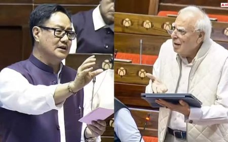 'वो औसत वकील, संसद पर नहीं थोप सकते अपना एजेंडा', कपिल सिब्बल पर किरेन रिजिजू का तीखा हमला