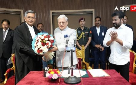जस्टिस अपरेश कुमार सिंह बने तेलंगाना हाई कोर्ट के नए मुख्य न्यायाधीश, शपथ समारोह में CM रेवंत रेड्डी हुए शामिल