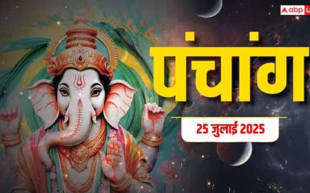 Hindi Panchang 25 जुलाई 2025, दैनिक पंचांग, पूजा मुहूर्त, उपाय, मुहूर्त, किन राशियों को होगा लाभ जानें