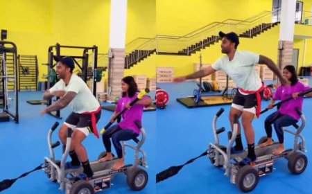 सूर्यकुमार यादव ने किया 'ऑरा फार्मिंग' डांस चैलेंज, इस क्रिकेटर संग मचाई धूम; वीडियो हुआ वायरल