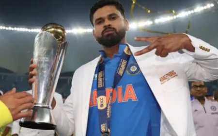 हेलीकॉप्टर से उतरे 'मुंबई के राजा' श्रेयस अय्यर, ब्लैक शर्ट-व्हाइट पैंट में दिखा स्टार वाला स्वैग, वीडियो वायरल