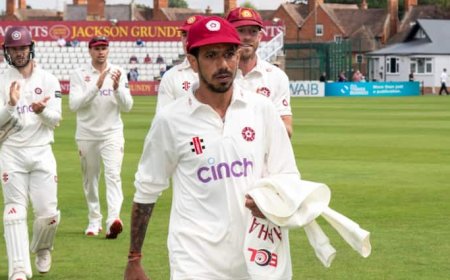 युजवेंद्र चहल ने इंग्लैंड में मचाया कहर, काउंटी चैंपियनशिप में डर्बीशायर के खिलाफ चटकाए 6 विकेट