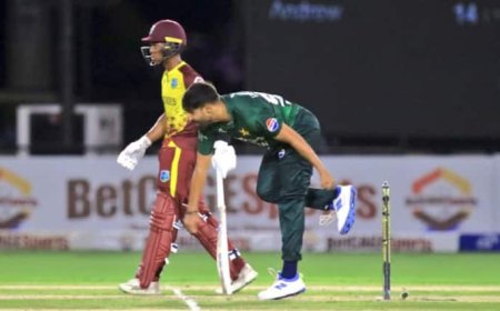PAK vs WI 1st T20I : वेस्टइंडीज के हार का सिलसिला जारी, पाकिस्तान ने सीरीज में बनाई बढ़त