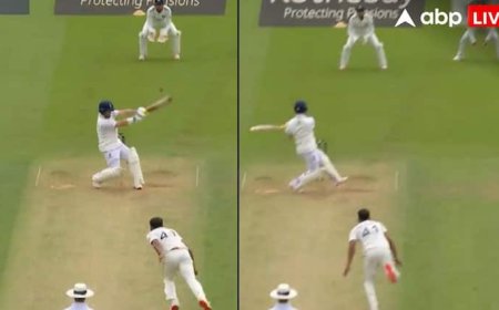 टेस्ट क्रिकेट में कभी नहीं देखा होगा ऐसा सिक्स! बल्लेबाज ने उल्टे खड़े होकर मारा अजीबोगरीब शॉट; वीडियो वायरल