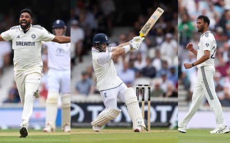 175 पर गिरे थे 3 विकेट, फिर बुरी तरह ढह गई इंग्लैंड की बैटिंग, सिराज-कृष्णा ने बरपाया कहर; इंग्लैंड को मामूली बढ़त