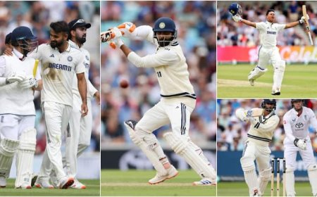 तीसरे दिन जायसवाल-आकाशदीप-जडेजा-सुंदर चमके, फिर इंग्लैंड 50/1; अब गेंदबाजों के भरोसे ओवल में जीत