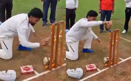 मैच से पहले इस मुस्लिम क्रिकेटर ने पिच पर नारियल फोड़कर की पूजा और फिर..., वीडियो वायरल