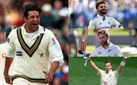 टेस्ट में वसीम अकरम जितना स्कोर नहीं बना पाए कोहली-स्मिथ और विलियमसन, आंकड़े देख सिर पकड़ लेंगे आप