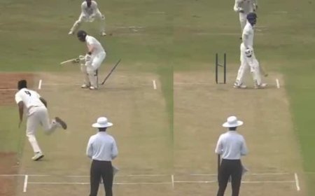 Buchi Babu Tournament: 2 गेंद में 2 बार उखाड़े स्टंप्स, उमरान मलिक ने वापस आते ही मचाया तहलका; वीडियो हुआ वायरल