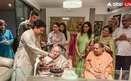 सचिन तेंदुलकर की पूरी फैमिली आई साथ, मनाया मां का जन्मदिन, शादी से पहले घर में नजर आईं बहू सानिया चंडोक