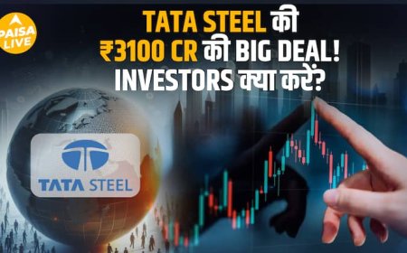Tata Steel की Singapore Deal ने मचाया धमाल! गिरते बाज़ार में भी शेयर उछले| Paisa Live