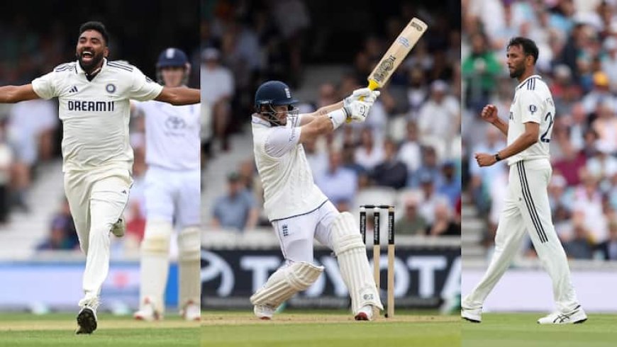 175 पर गिरे थे 3 विकेट, फिर बुरी तरह ढह गई इंग्लैंड की बैटिंग, सिराज-कृष्णा ने बरपाया कहर; इंग्लैंड को मामूली बढ़त