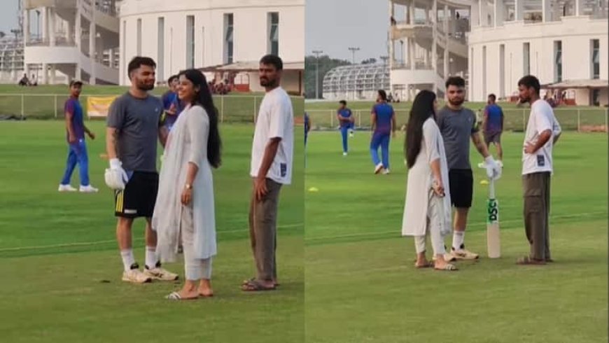 रिंकू सिंह से मिलने मैदान पर जा पहुंचीं प्रिया सरोज, होने वाली वाइफ को देख बोल्ड हो गए टी20 स्टार; देखें रोमांटिक वीडियो