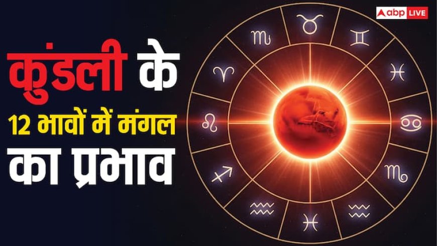Effect of Mars in 12 houses: कुंडली के 12 भावों में मंगल का प्रभाव, जानें साहस, रिश्तों और करियर पर क्या होगा असर?