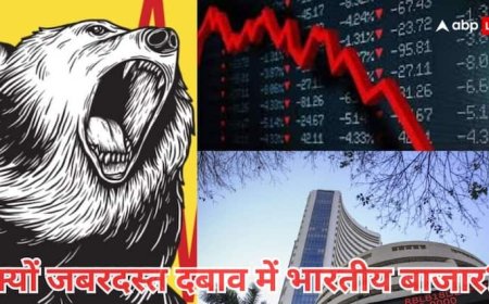 Stock Market Today: जबरदस्त दबाव में भारतीय बाजार, 190 अंक टूटा सेंसेक्स, निफ्टी भी 25400 के नीचे फिसला