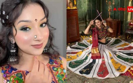 पसीने में भी न बहेगा मेकअप, गरबा नाइट के लिए लॉन्ग-लास्टिंग मेकअप टिप्स