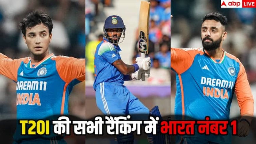 ICC T20I Rankings:ICC ने जारी की ताजा रैकिंग, बल्लेबाजी, गेंदबाजी और ऑलराउंडर की लिस्ट में सभी नंबर 1 खिलाड़ी टीम इंडिया से