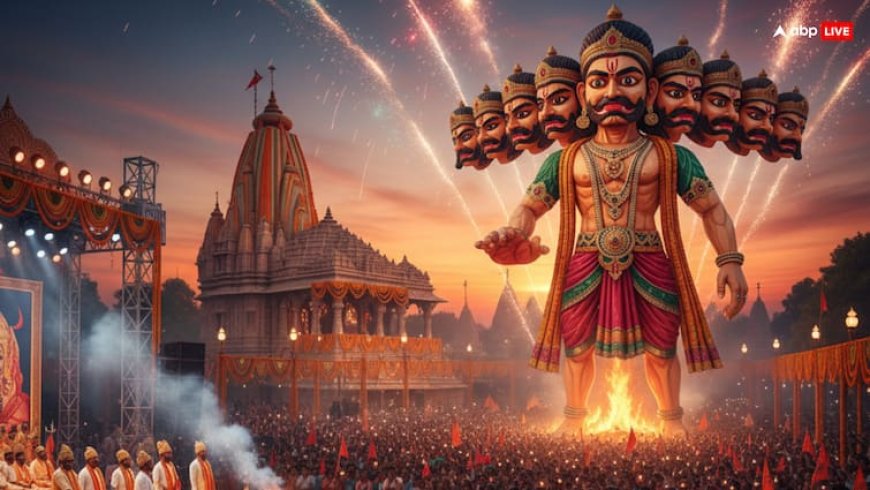 Dussehra 2025: रावण दहन का शुभ मुहूर्त और शस्त्र पूजा विधि के बारे में जानें