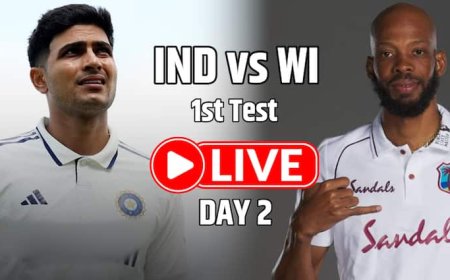 IND vs WI 1st Test Live Score, Day 2: दूसरे दिन का खेल शुरू, 9 साल का इंतजार खत्म करना चाहेंगे केएल राहुल; गिल के साथ क्रीज पर मौजूद