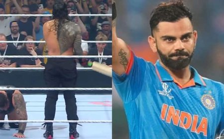 Watch: रोमन रेन्स का विराट कोहली अवतार, WWE रिंग में प्रतिद्वंदी को मारने के लिए लाए क्रिकेट बैट; वीडियो वायरल