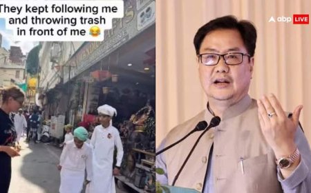 Video: 'ये तुम्हारा देश है, जब तक ऐसा करते रहोगे...', सड़क पर कूड़ा देख भड़की रूसी टूरिस्ट, किरेन रिजिजू ने यूं किया रिएक्ट