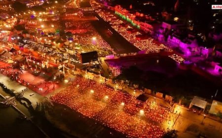 रोशनी से नहाई रामनगरी, अयोध्या दीपोत्सव में 26 लाख से ज्यादा दीयों के साथ बने दो गिनीज रिकॉर्ड