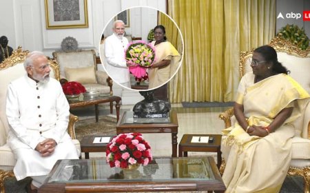 दिवाली के मौके पर राष्ट्रपति भवन पहुंचे PM मोदी, द्रौपदी मुर्मू को दी शुभकामनाएं