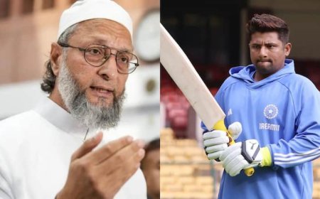 मुस्लिम है इसलिए..., सरफराज खान के सेलेक्ट न होने पर भड़के असदुद्दीन ओवैसी, पूछा सवाल तो मचा बवाल