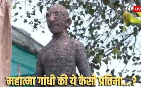 महात्मा गांधी की मूर्ति को लेकर केरल में बवाल, मैच नहीं हो रहा चेहरा, लोगों ने उठाए सवाल